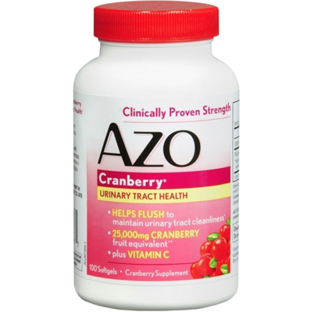 Azo Urinary Tract Health Cranberry Supplement Softgels - 100ct