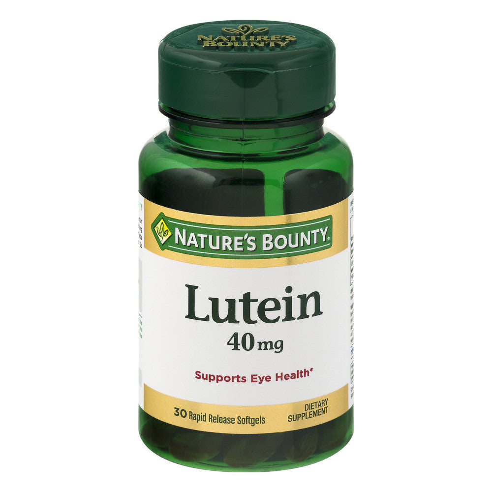 Nature's Bounty® Lutein 40 mg Preservative-Free Rapid-Release Gelcap SFG, 30 EA