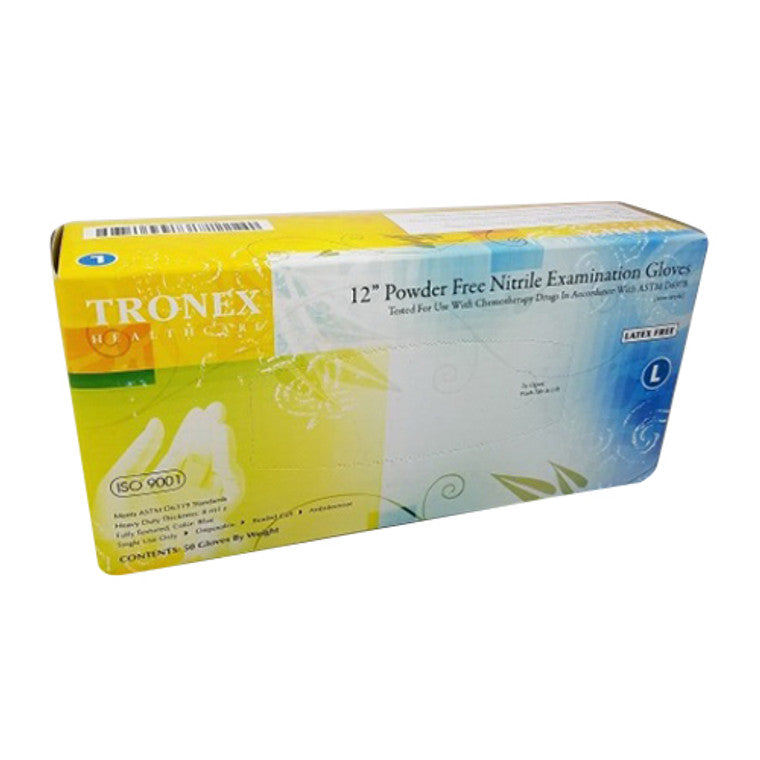 Tronex Health Care Nitrile Gloves – Powder-Free, Textured (Large)