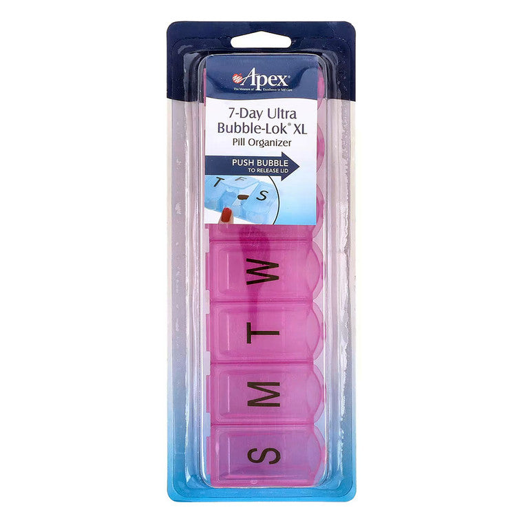 Apex 7-Day Ultra Bubble-Lok XL Pill Organizer