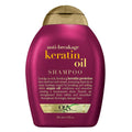 OGX Anti-Breakage + Keratin Oil Fortifying Anti-Frizz Shampoo For Damaged Hair & Split Ends - 13 Fl Oz