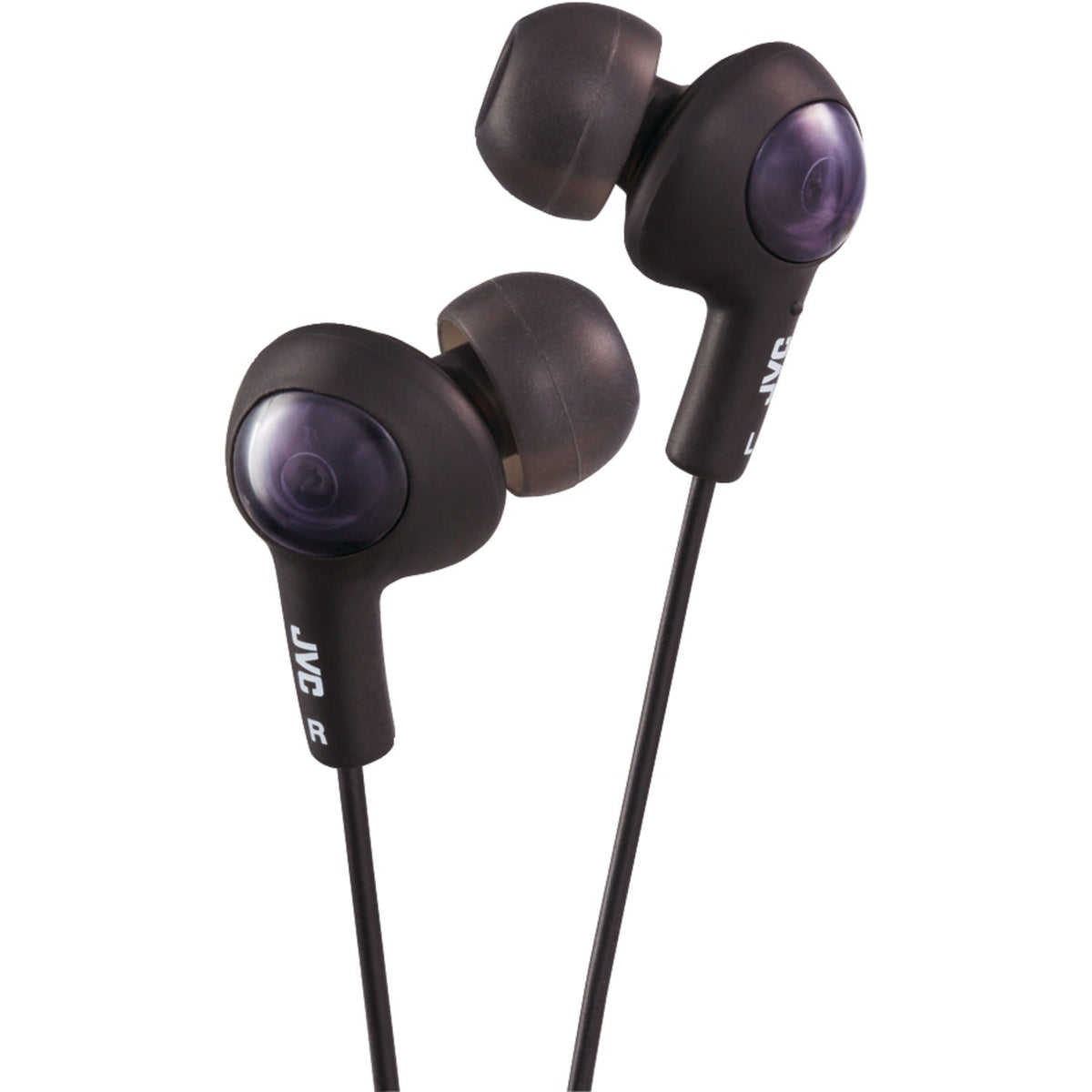 JVC HAFX5B Gumy Plus Inner Ear Earbuds Black