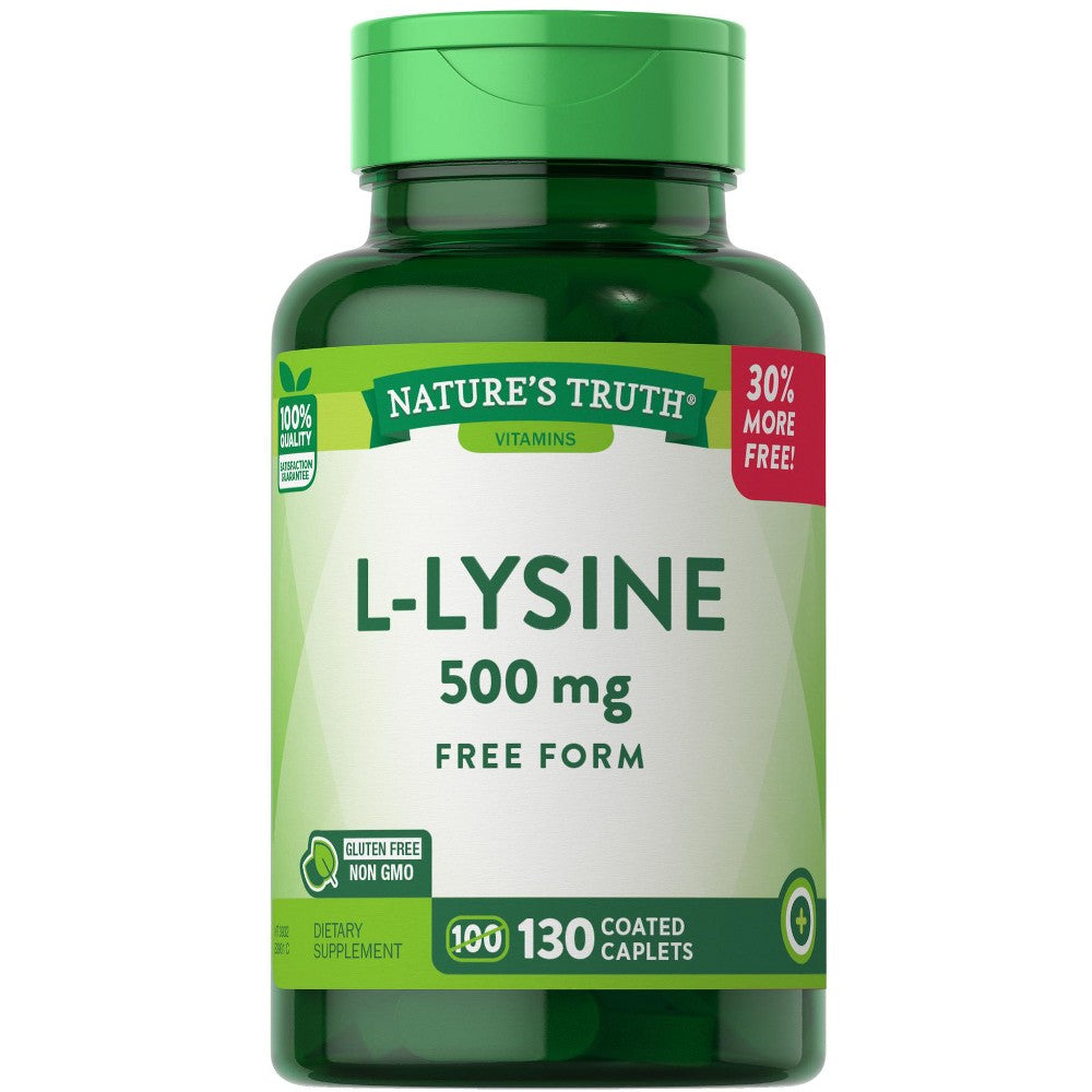 Nature's Truth L Lysine, Free Form, 500 Mg, Caplets