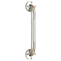 Nova Wall Grab Bar Chrome With Knurled Handle 12 Inch