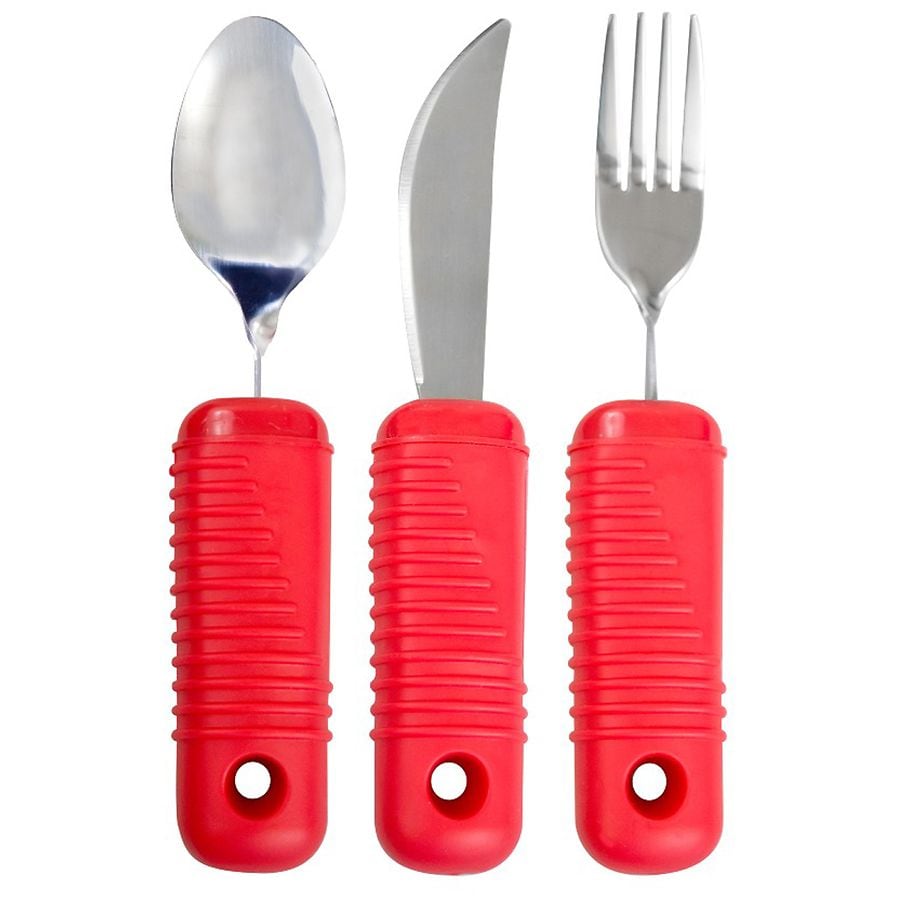 Essential Medical Power Of Red Utensil Set For Alzheimers Patients