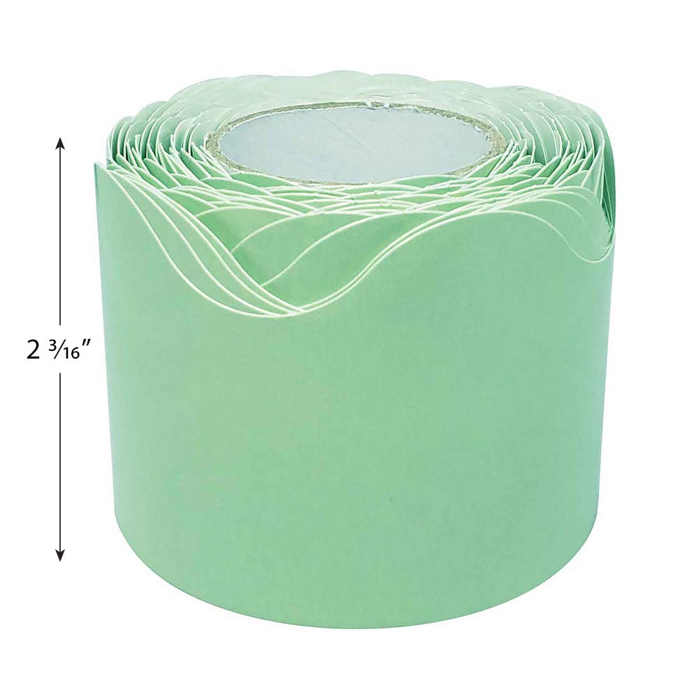 Teacher Created Resources Mint Green Scalloped Border Trim, 50 ft
