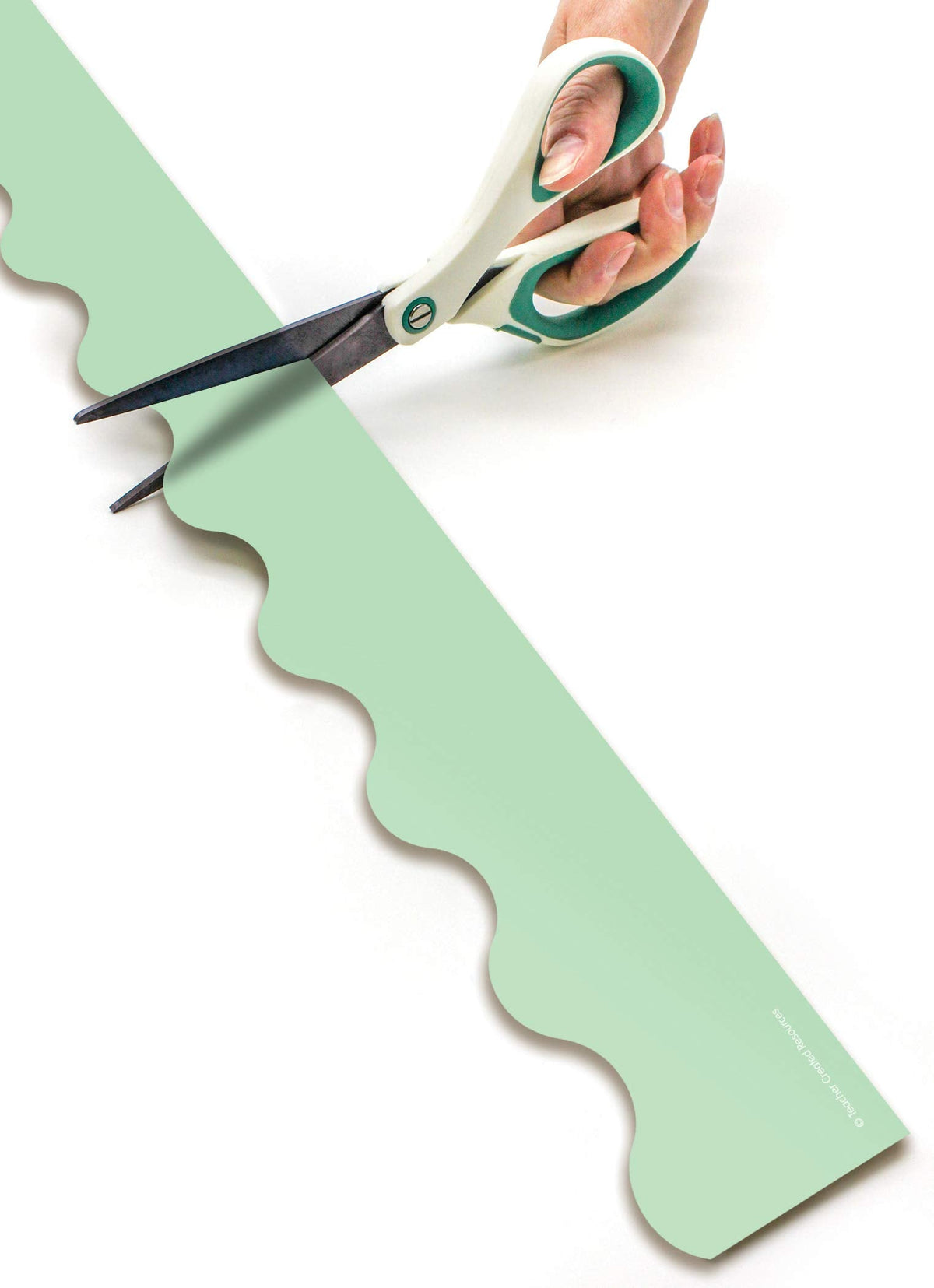 Teacher Created Resources Mint Green Scalloped Border Trim, 50 ft