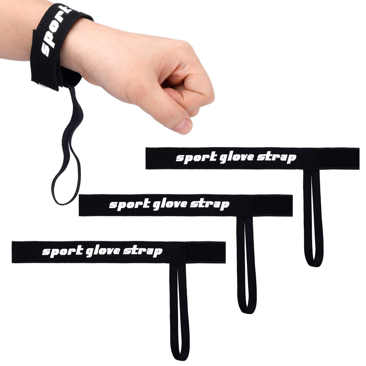 4-Piece Ski and Snowboard Glove Safety Strap Set