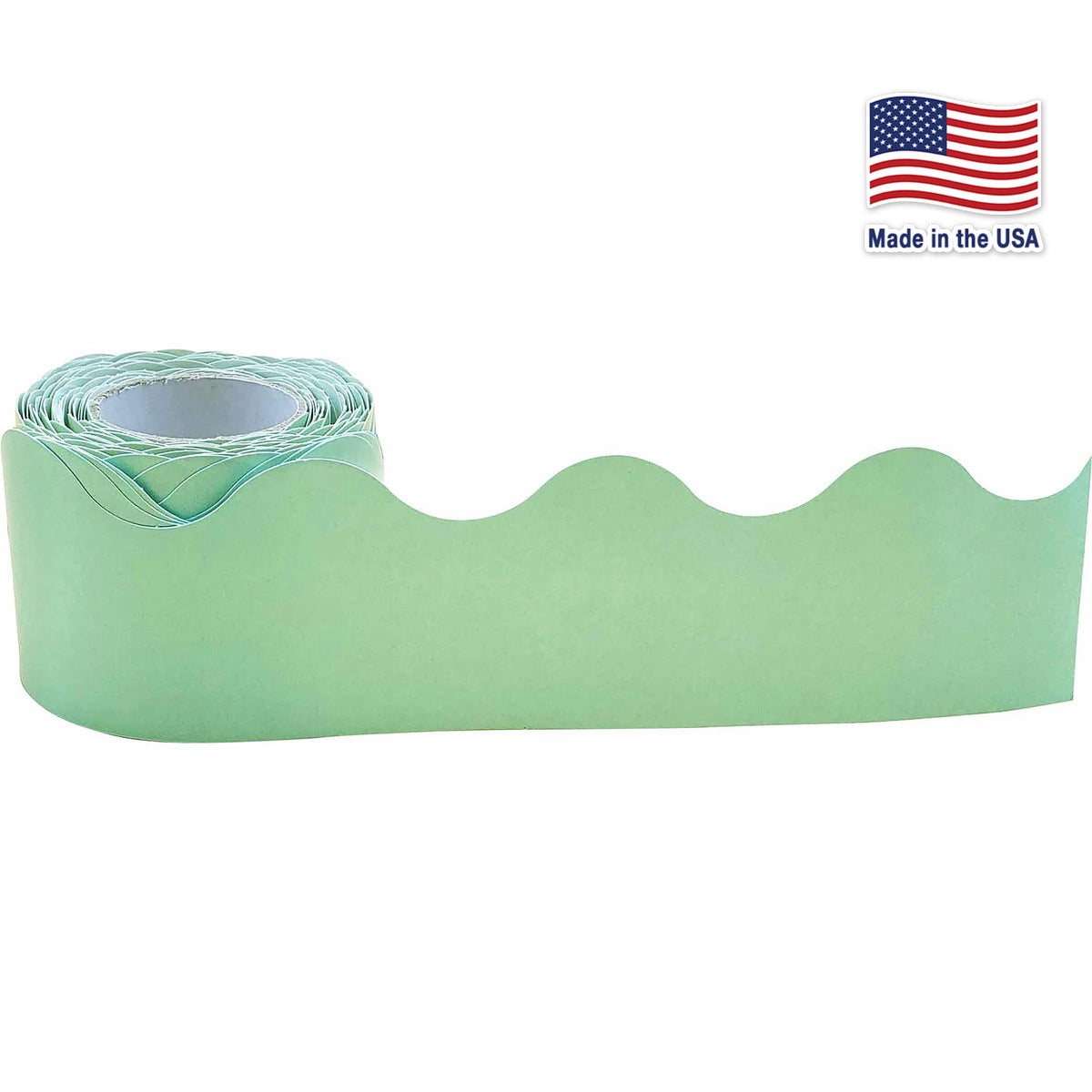 Teacher Created Resources Mint Green Scalloped Border Trim, 50 ft