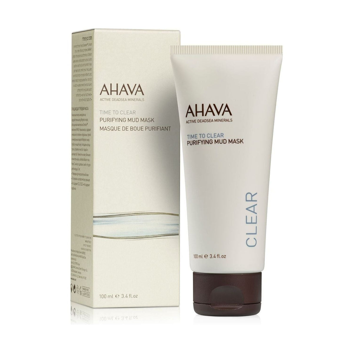 Ahava Time To Clear Purifying Mud Mask 3.4 Oz