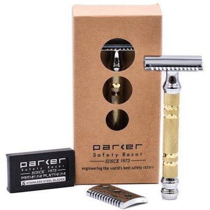 Parker 69CR Convertible With Open & Closed Comb Plates Safety Razor
