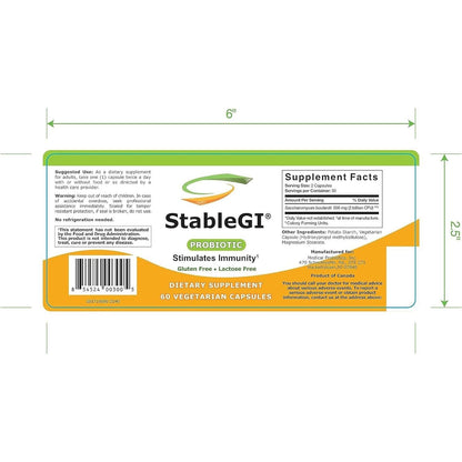 Stable GI Daily Probiotic 60 Vegetable Capsules