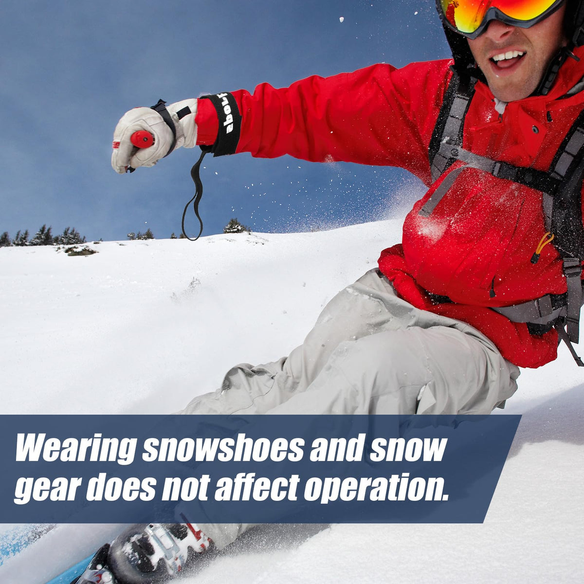 4-Piece Ski and Snowboard Glove Safety Strap Set