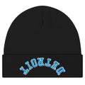 3D Embroidered Upside Down City Football Beanie Hat, Game Day Gifts for Men Women and Fans, Funny Sports Apparel