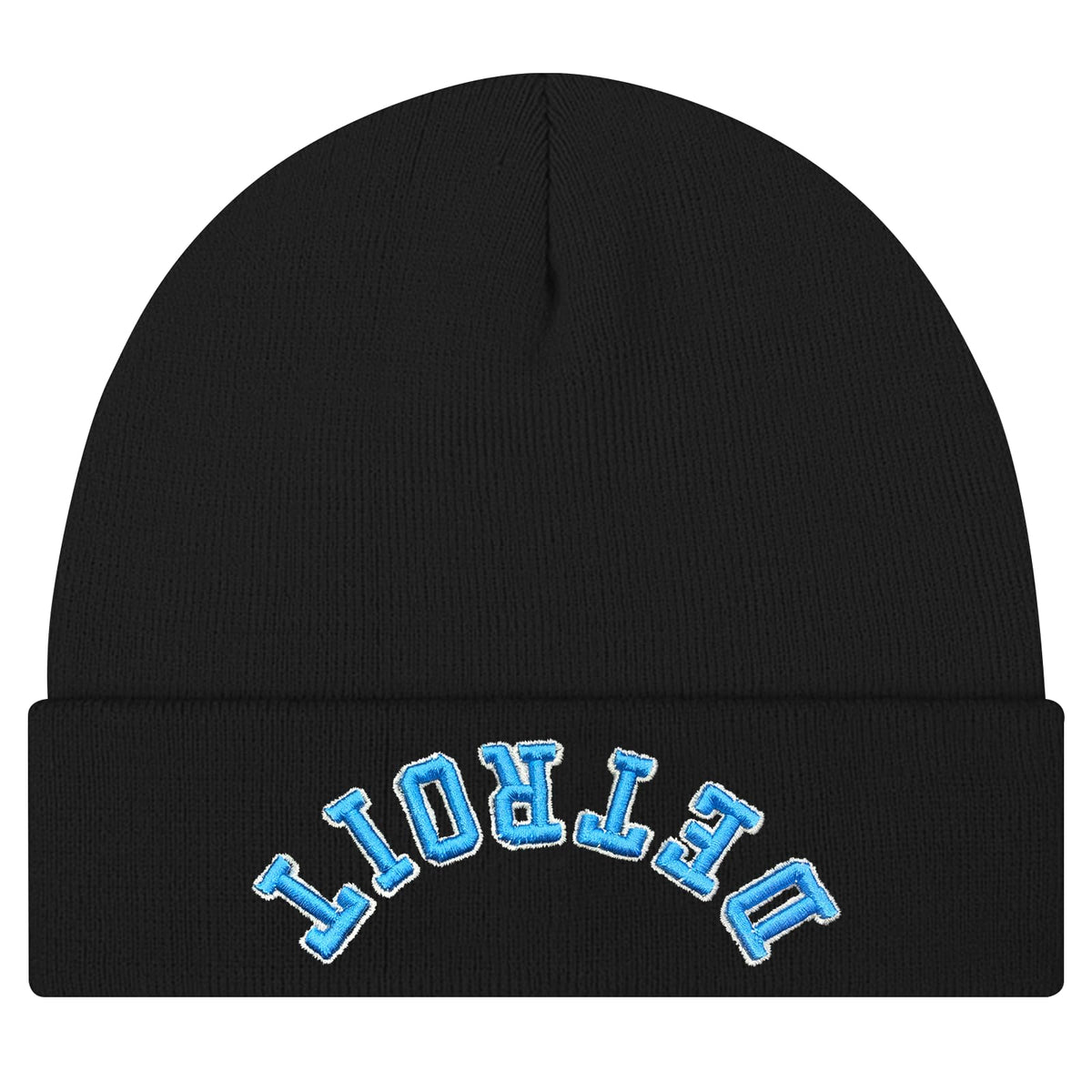3D Embroidered Upside Down City Football Beanie Hat, Game Day Gifts for Men Women and Fans, Funny Sports Apparel