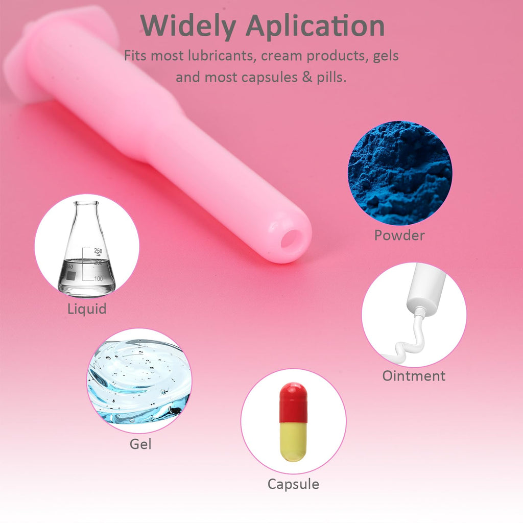 SISUYUEE 3g Disposable Vaginal Cream Applicators, Universal Empty Round Tube