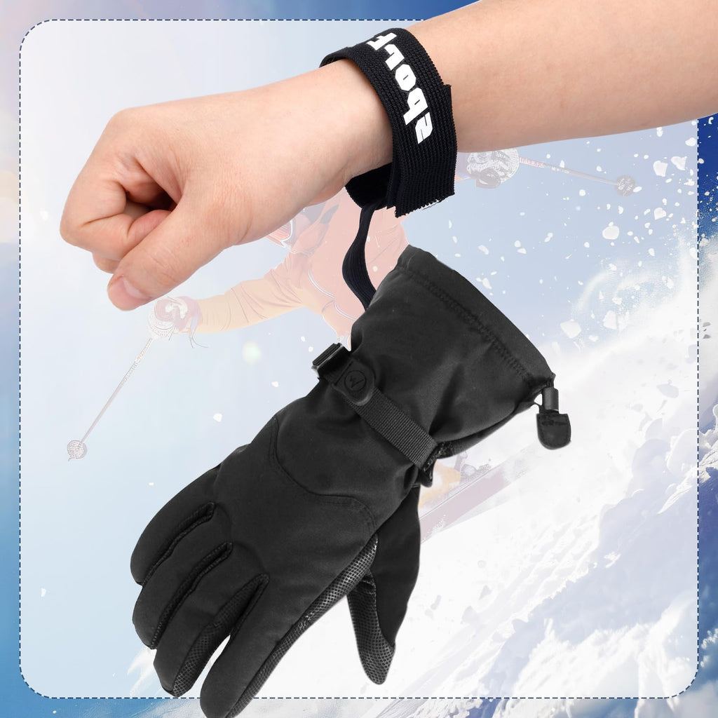 4-Piece Ski and Snowboard Glove Safety Strap Set