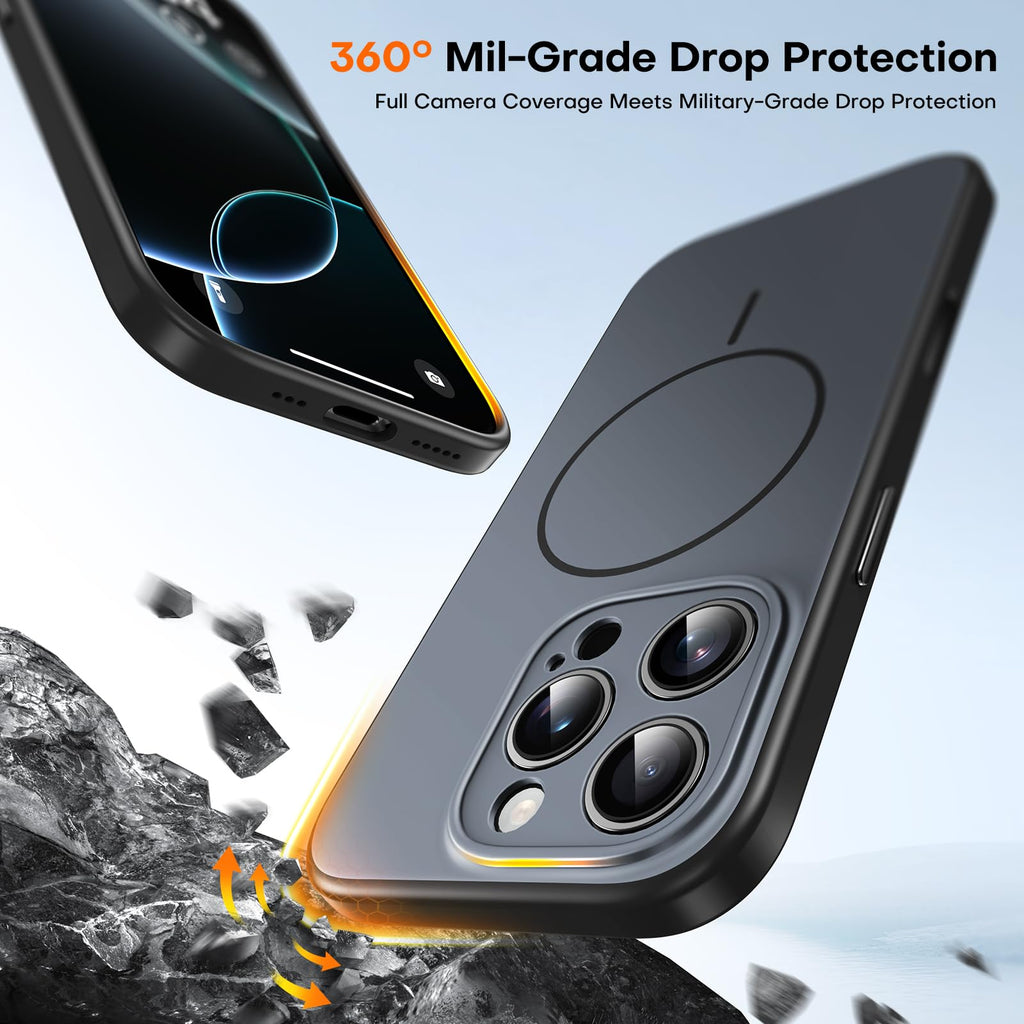 TAURI for iPhone 16 Pro Case, Upgrade Full Camera Protection, Camera Control
