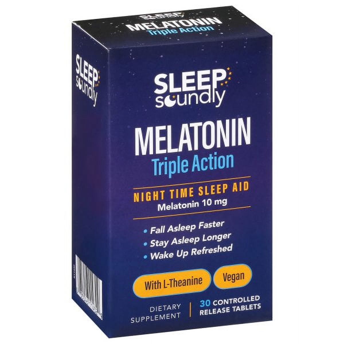Sleep Soundly Melatonin Triple Action 10 Mg Tablets 30Ct