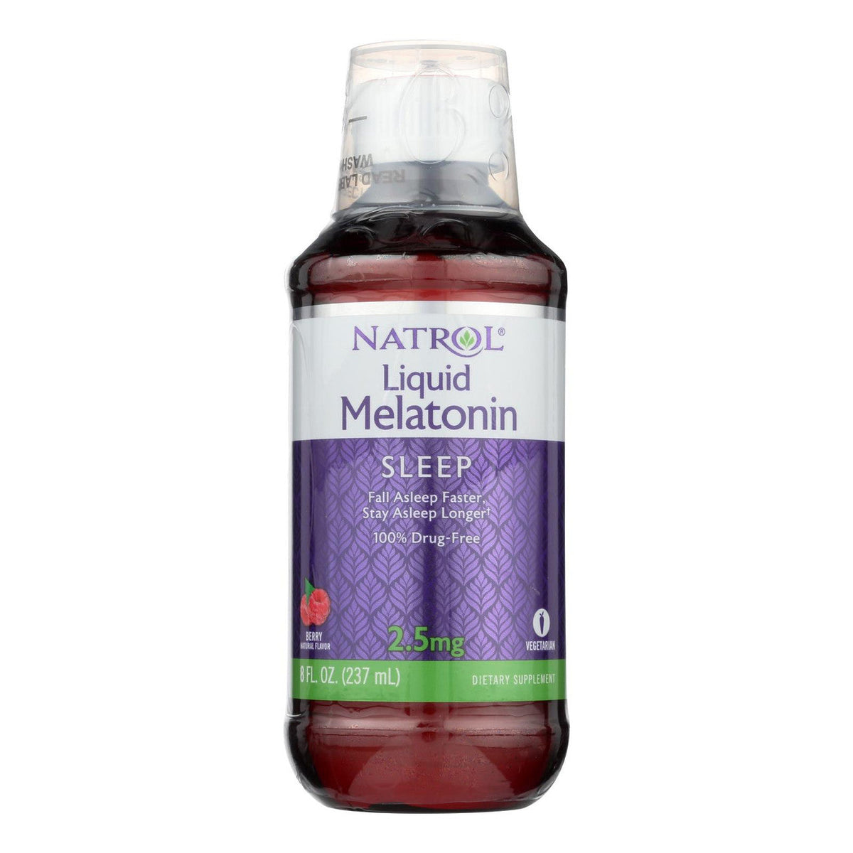 Natrol® Liquid Sleep – 2.5 mg Melatonin – Berry Flavor 8 Fl oz