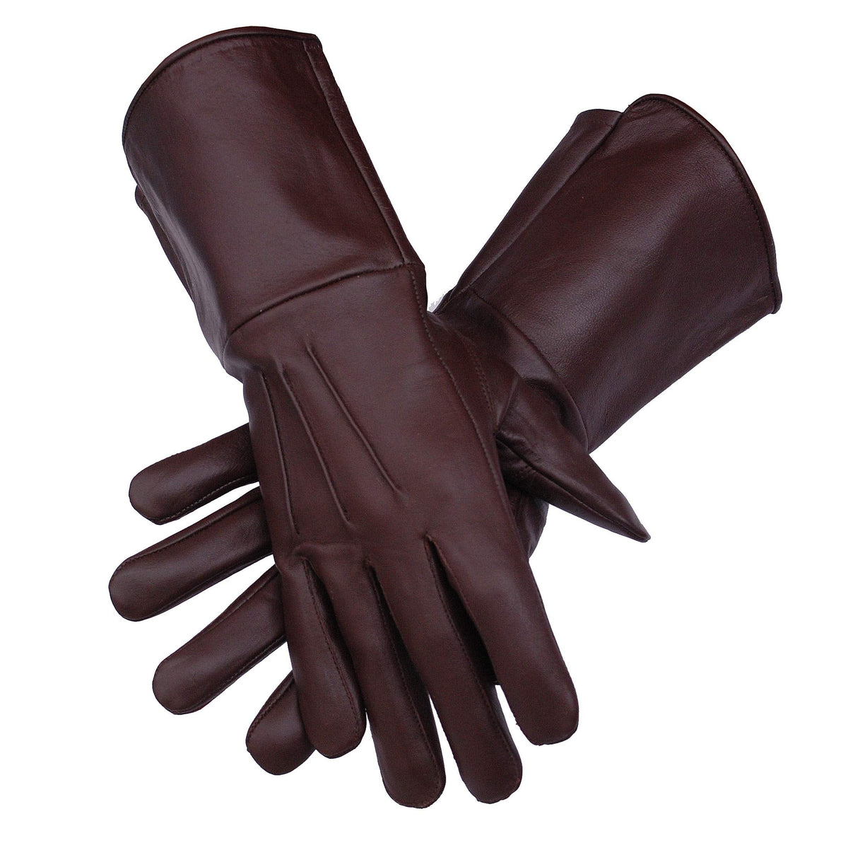 Genuine Leather Gloves, Brown, XX-Large