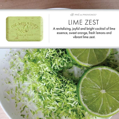Pre De Provence Lime Zest Shea Butter Enriched Vegetable Soap 250g