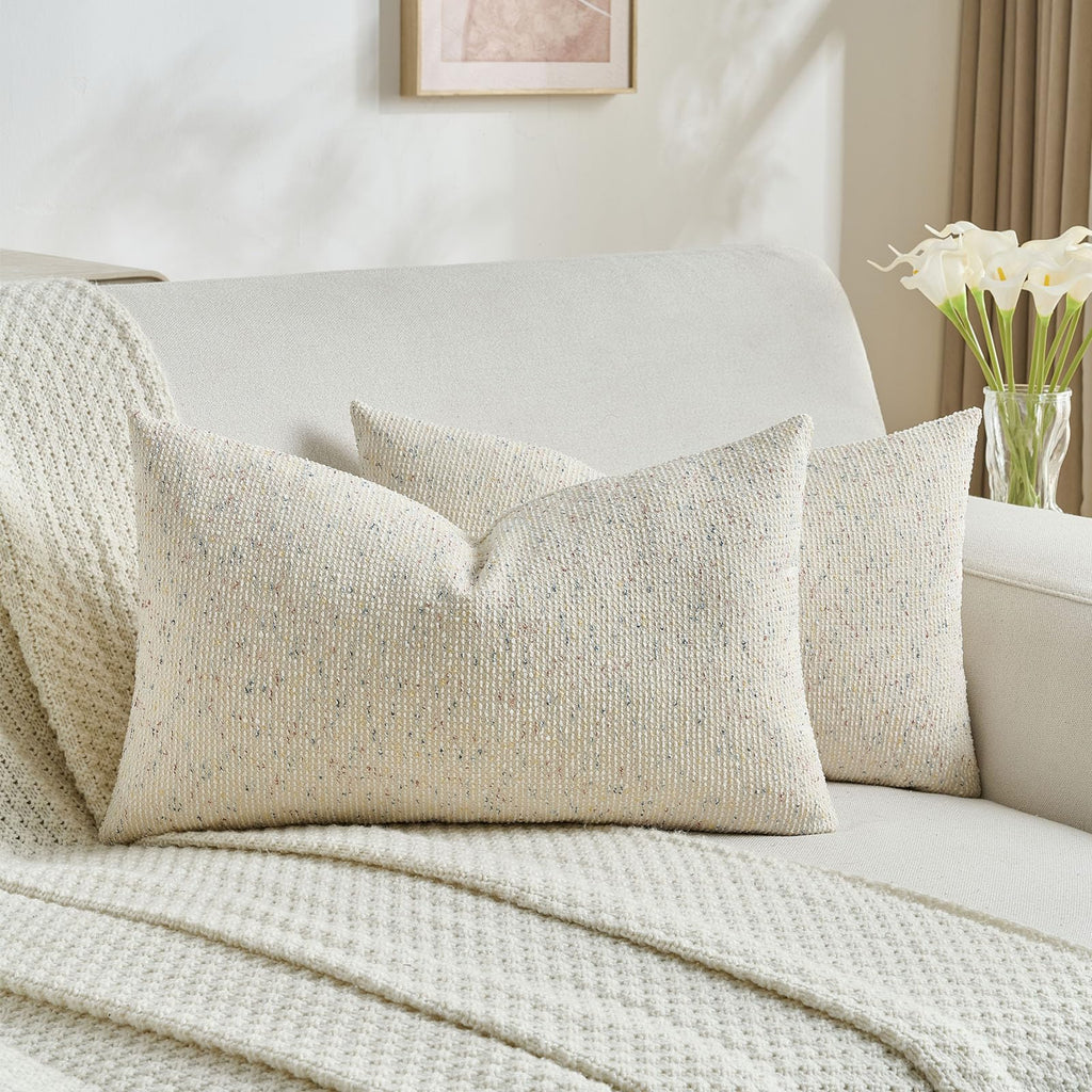 [Like New] FUTEI Chenille Throw Pillow Covers, Pack of 2