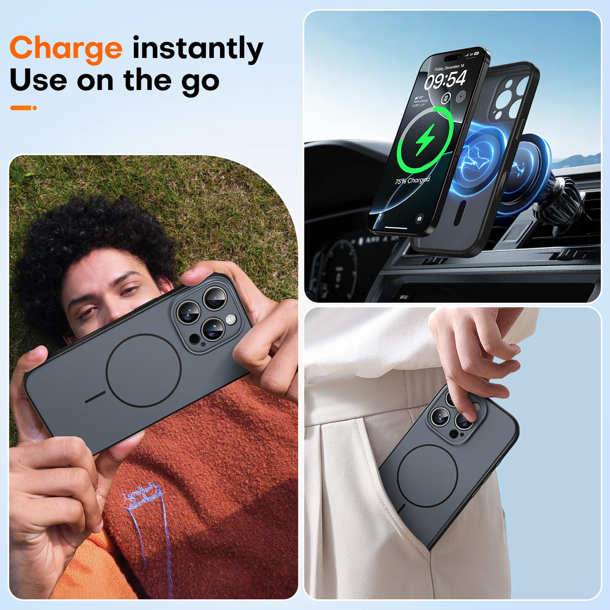 TAURI for iPhone 16 Pro Case, Upgrade Full Camera Protection, Camera Control