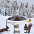 ikuchelife Bird Bath Heater for Outdoors with Water Pump in Winter, Deicer for Birdbaths with Thermostatically Controlled and 3.3ft Long Cord, Pond De-icer 70W for Patio Yard Various Bird Baths