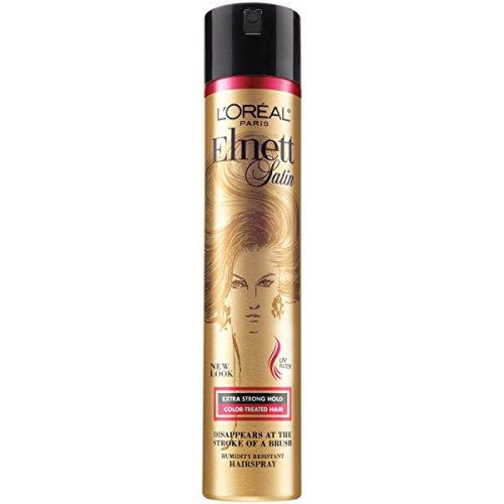 Loreal L'Oreal Paris Elnett Satin Hairspray - Extra Strong Hold, Color Treated Hair, 11 Oz