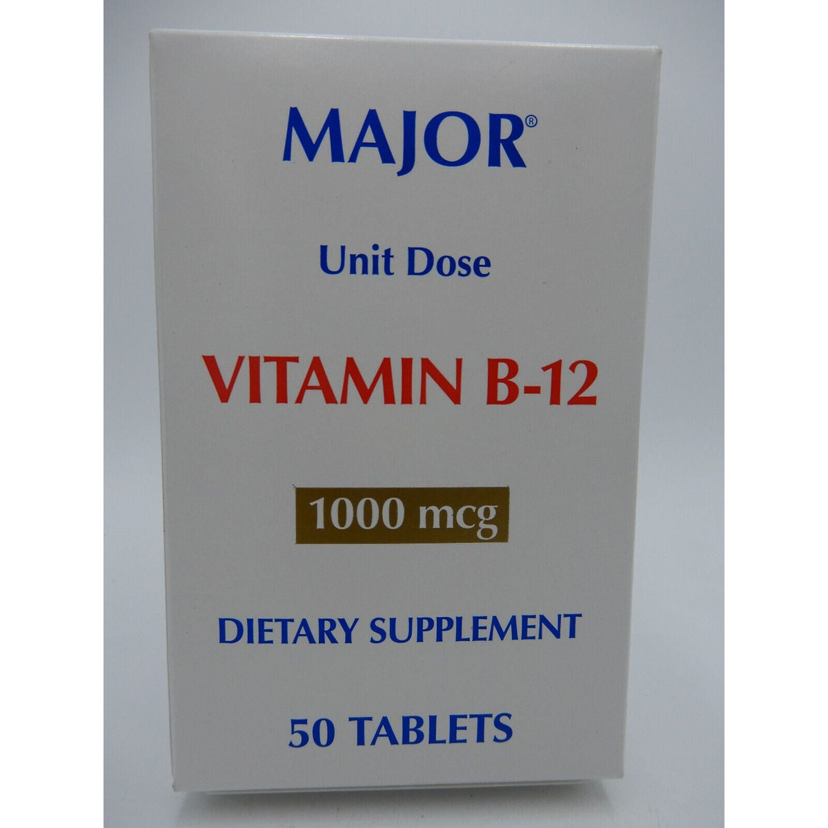 Major Vitamin B-12 1000 Mcg, 50 Unit Dose Tablets 820555006001VL