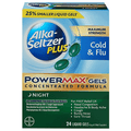 Alka-Seltzer Plus Powermax Cold & Flu Night Liquid Gels