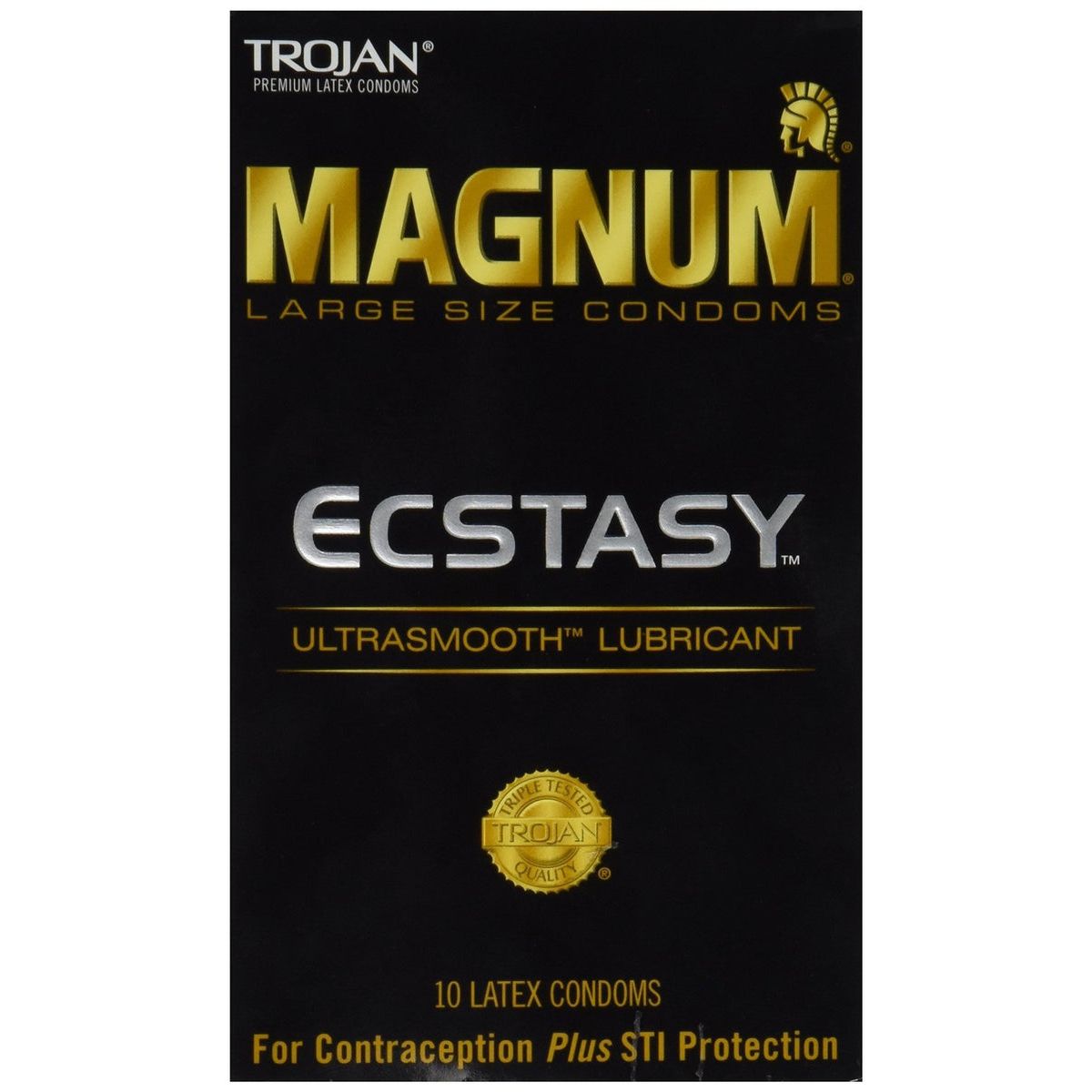 Trojan Magnum Ecstasy Large Size Lubricated Condoms