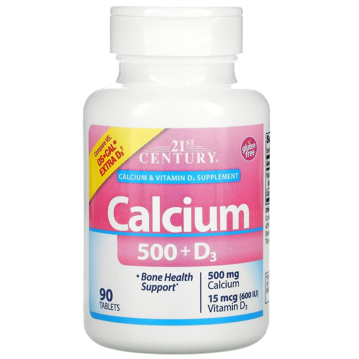 21st Century® Calcium Plus Extra D – 500 mg