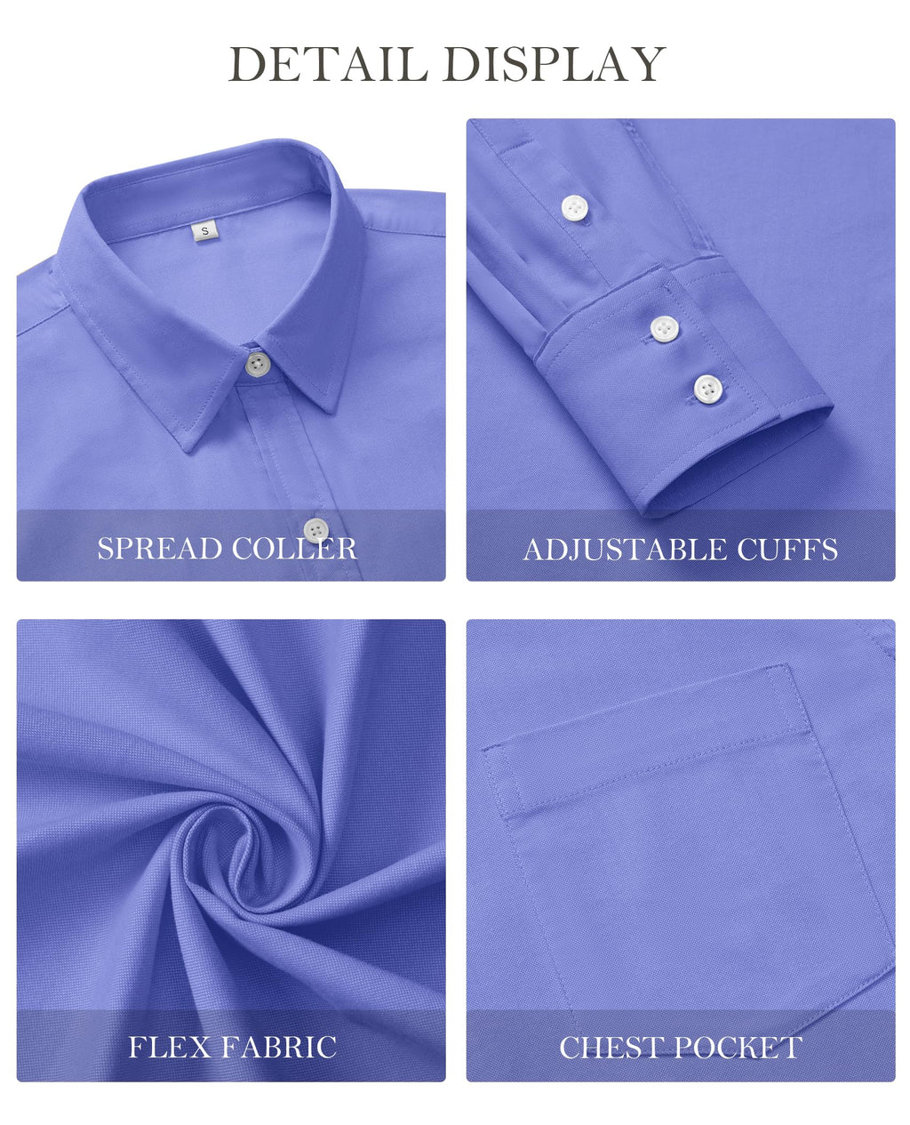 Glecivy Women's Cotton Oxford Button-Down Shirt, Large