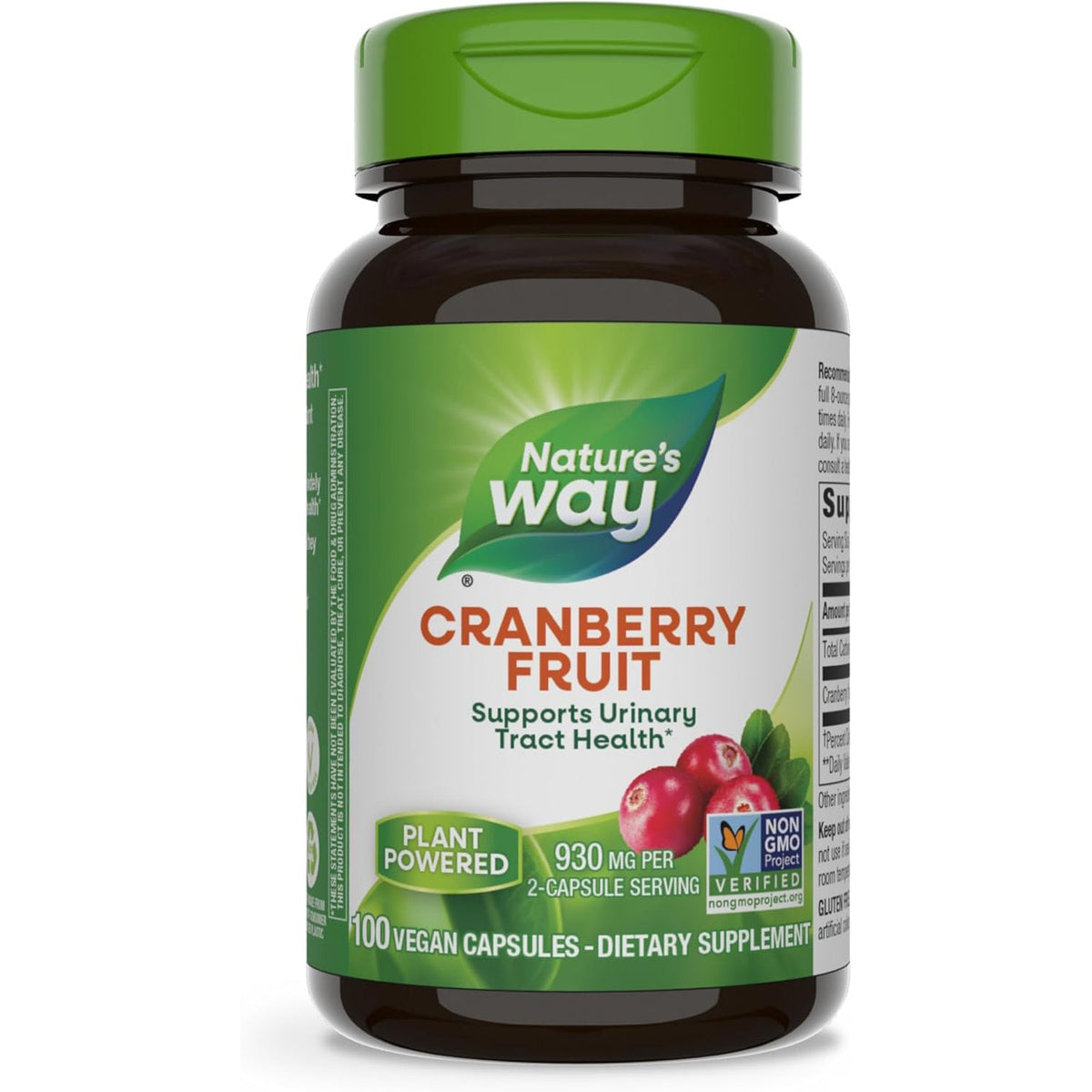 Nature's Way® Cranberry Fruit – 930 mg Vegan Capsules