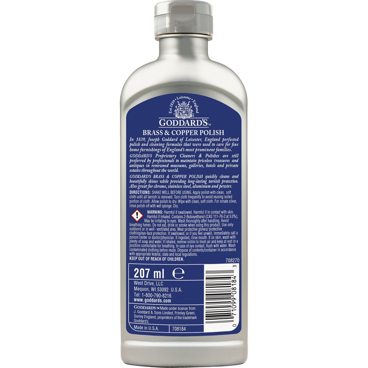 Goddard's Brass & Copper Polish 7 Oz