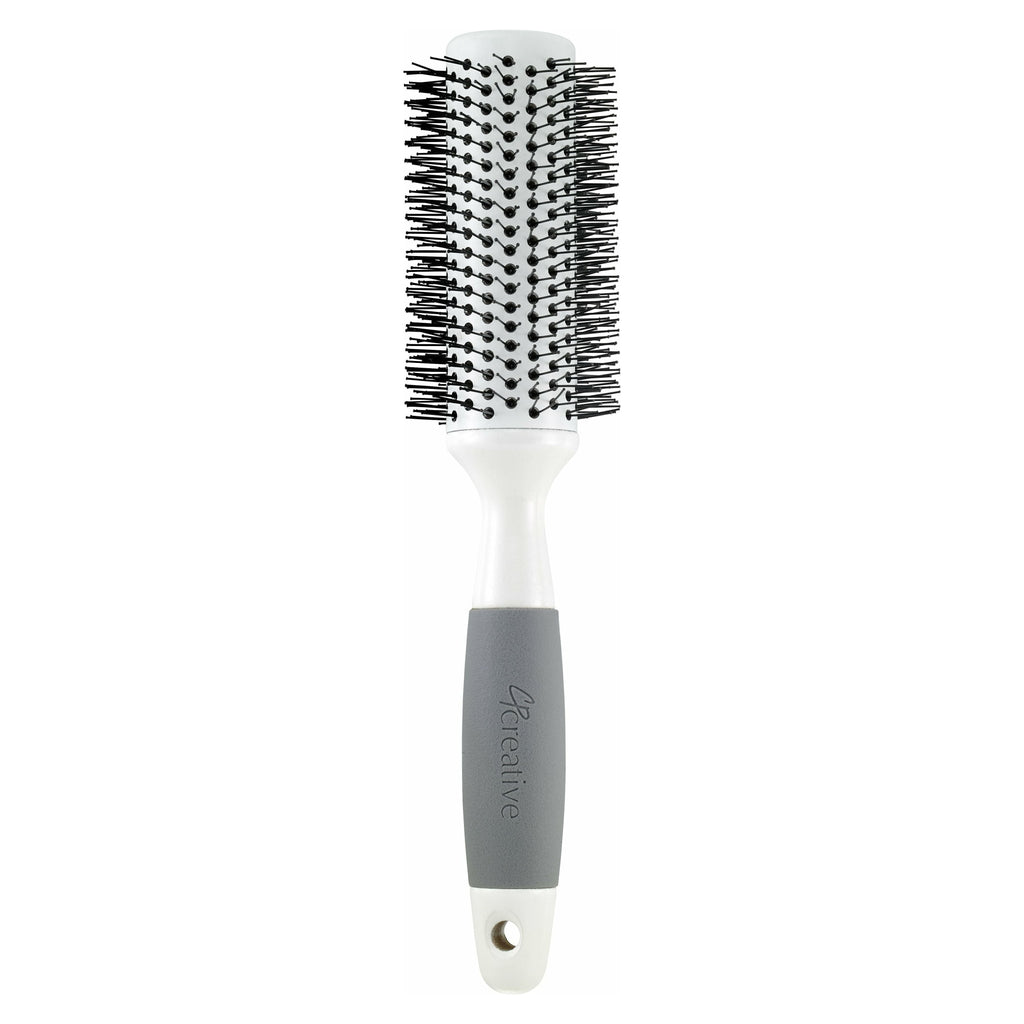 Solid Round Barrel Nylon Bristle  Hair Brush