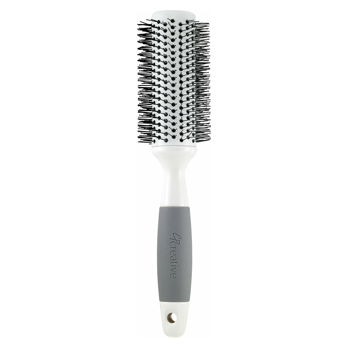 Solid Round Barrel Nylon Bristle  Hair Brush