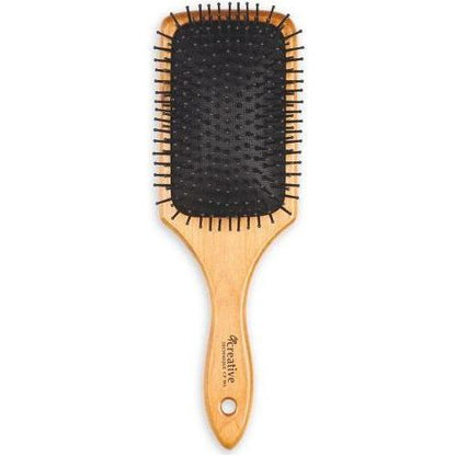 Eco-Friendly Wood Paddle Nylon Hair Brush