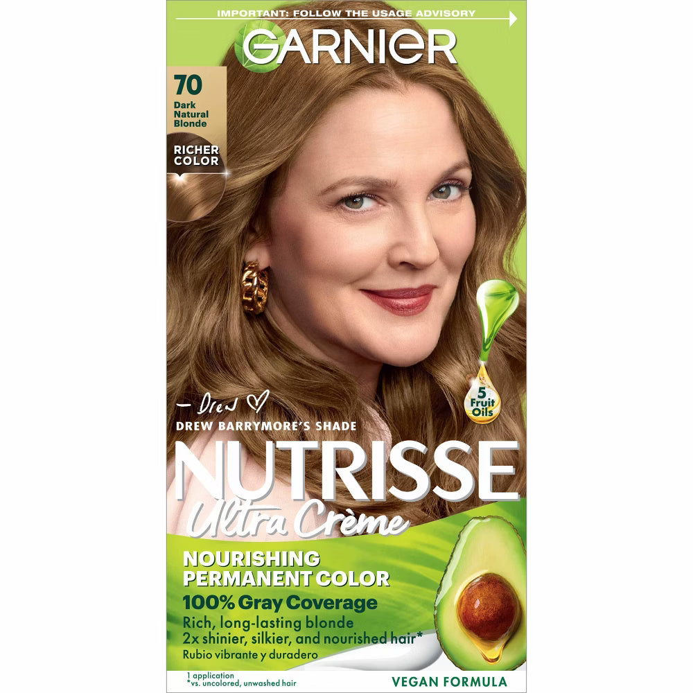 Garnier Nutrisse Ultra Color Nourishing Color Creme 70 Dark Natural Blonde