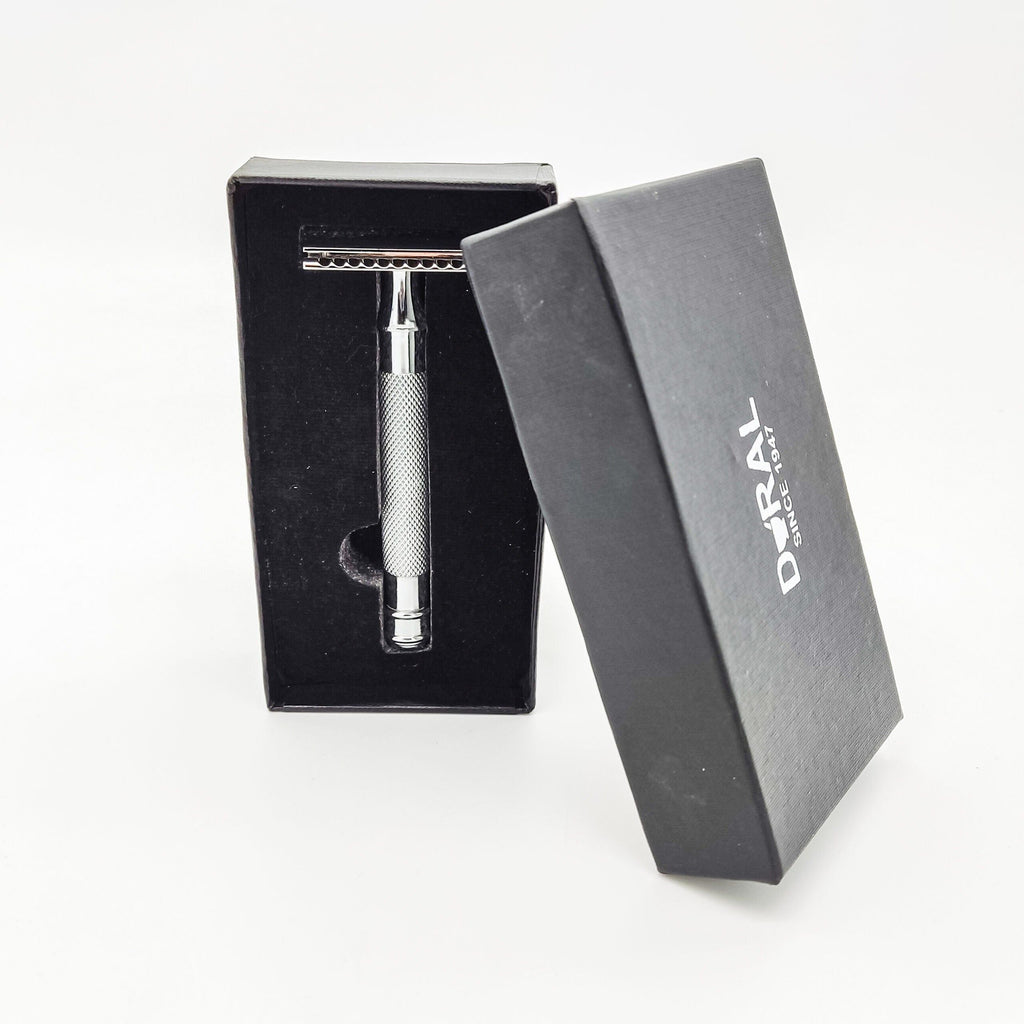 Dural Eyan Chrome Double Edge Safety Razor + Pouch