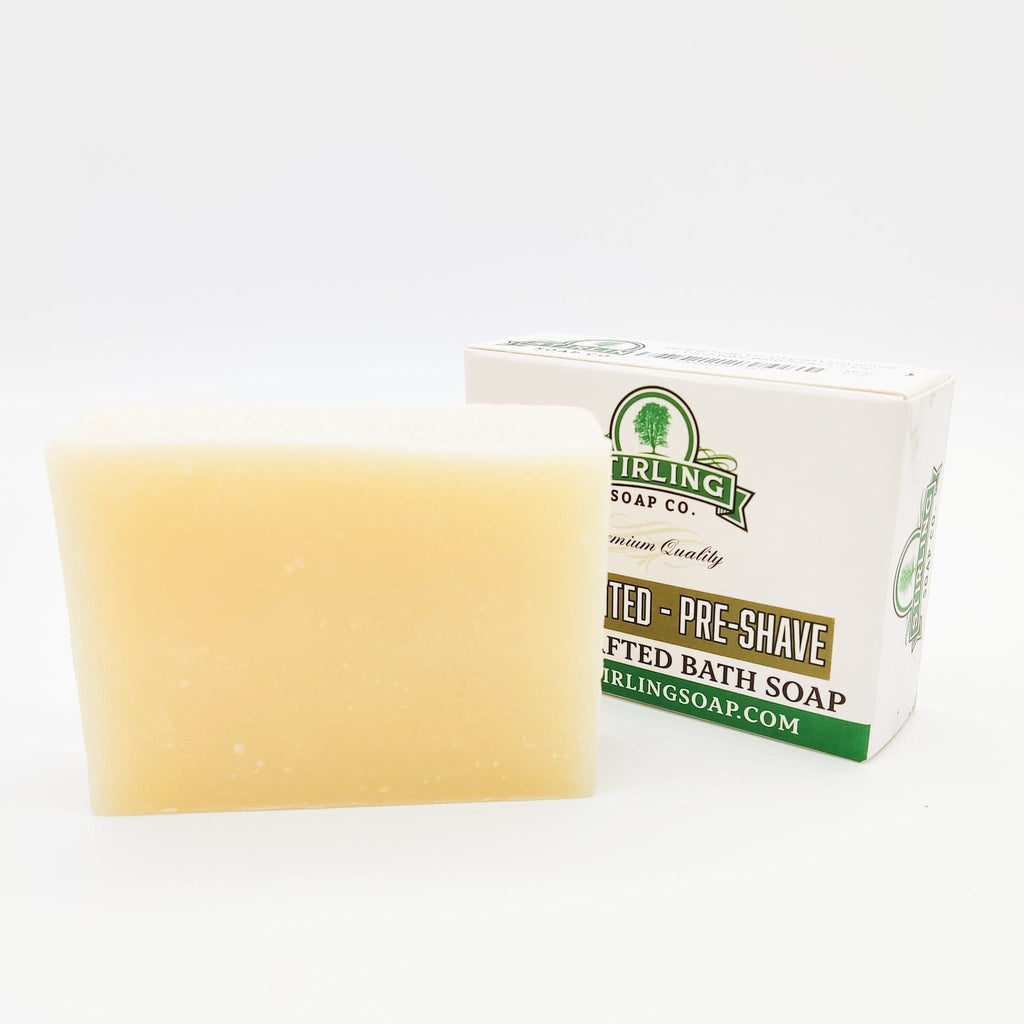 Stirling Soap Co. Glacial Unscented - Pre-Shave Bath Soap 5.5 Oz