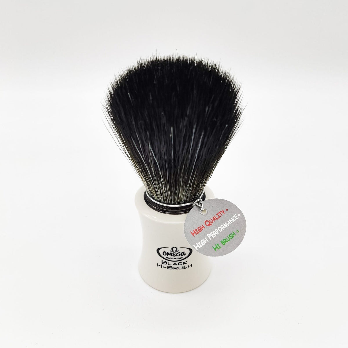 Omega Shaving Brush White 196819 Hi-Brush Synthetic Fibre