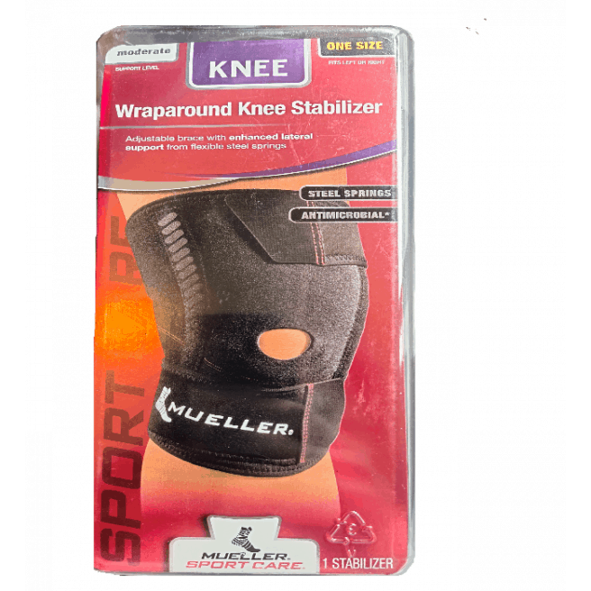 Mueller wraparound knee stailizer
