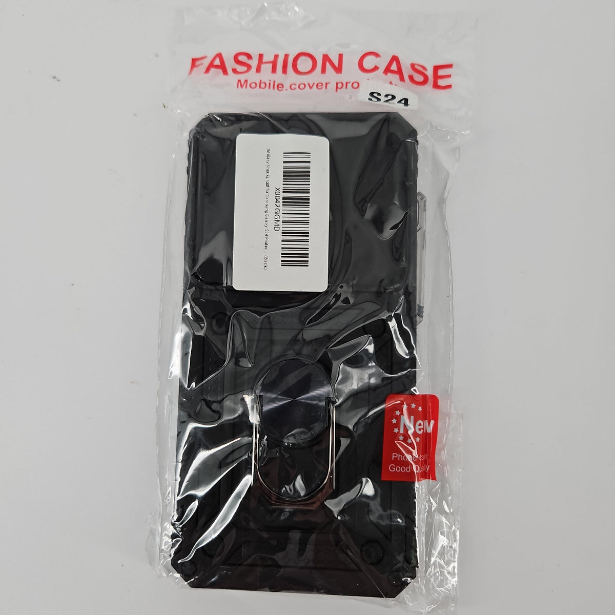 Samsung Galaxy S24 Shockproof Case with Kickstand, Black