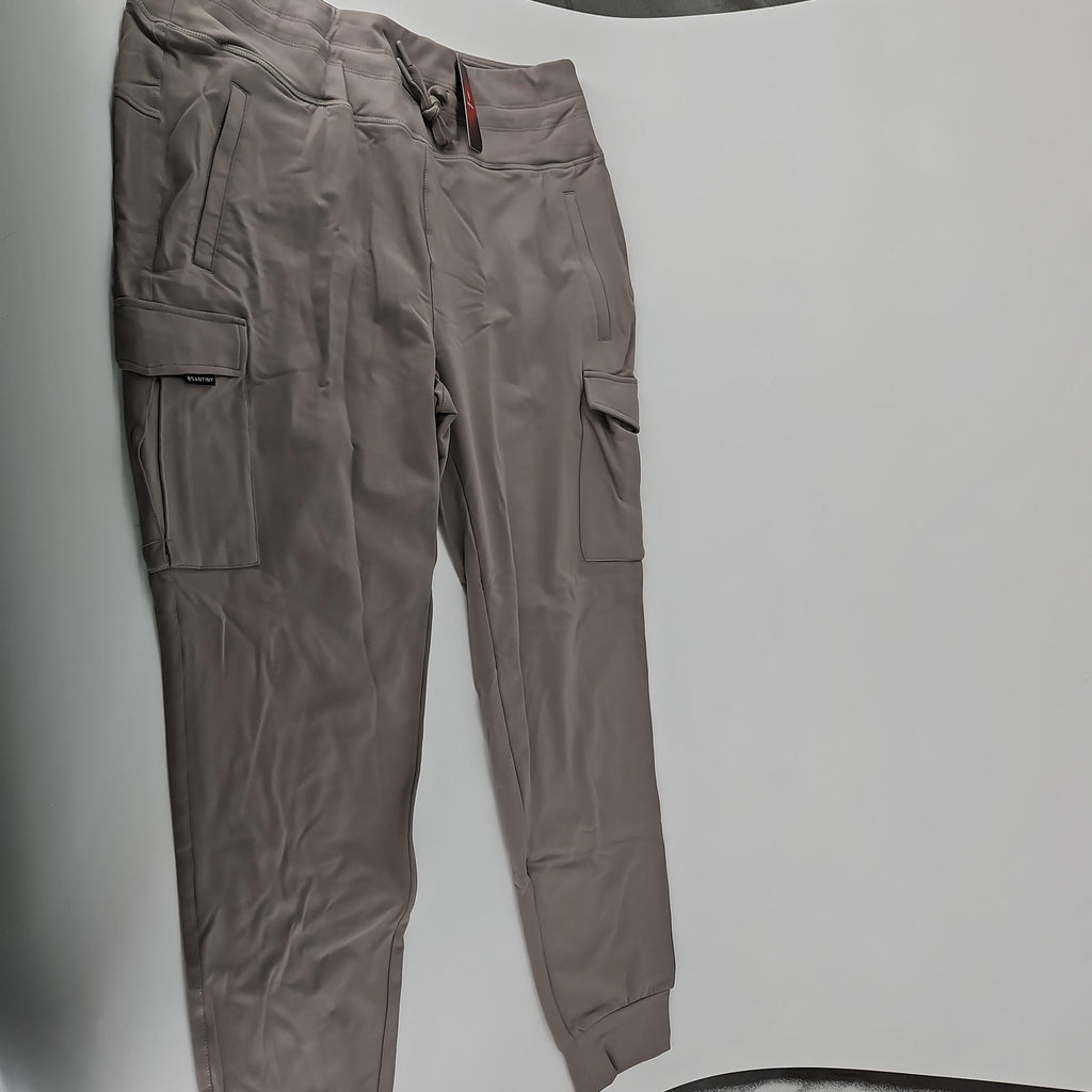 SANTINY Women's Cargo Joggers SAK1052, Light Grey, XXL