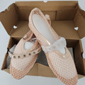 [Like New] Coutgo Women's Blush Pink Mesh Strap Shoes