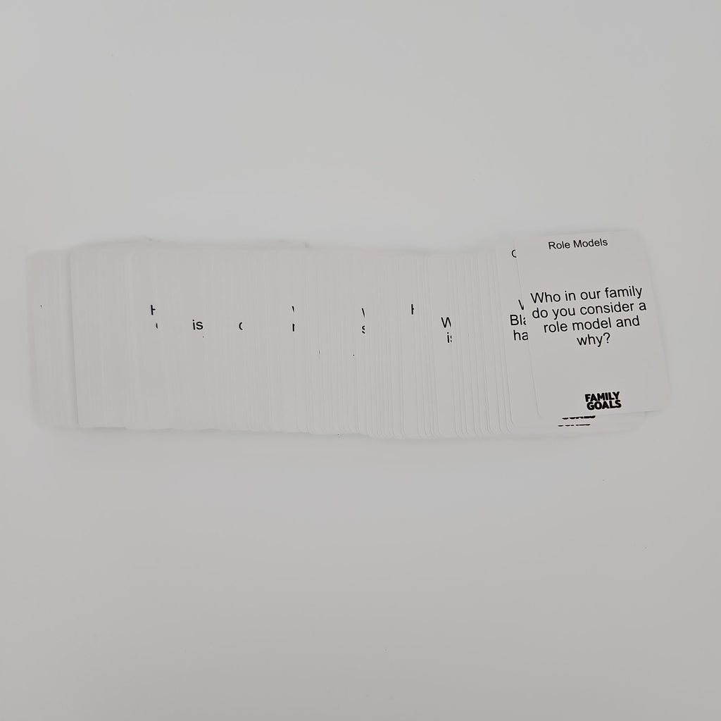 Family Goals Conversation Starter Card Game