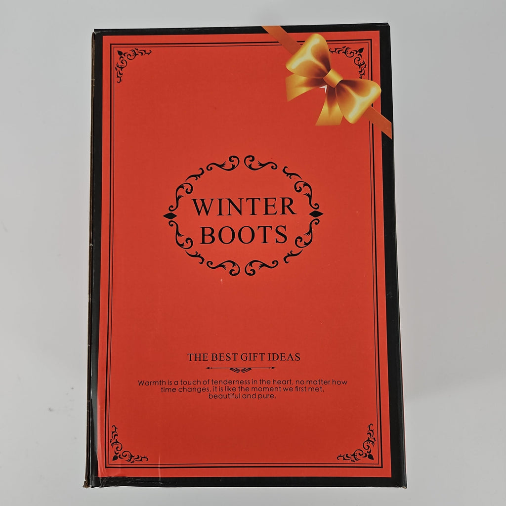 YXCFEWD Women's Faux Mongolian Fur Winter Boots, Size 12